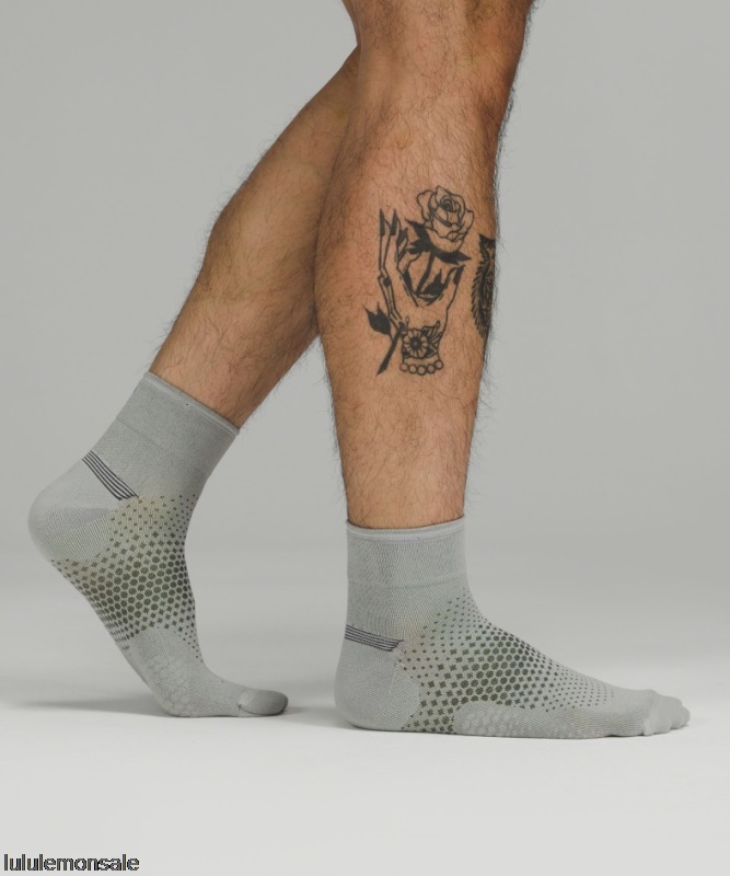 Lululemon Deutschland DELULU914 | Seal Grey Macropillow Ankle Laufsocke Mittlere Dämpfung